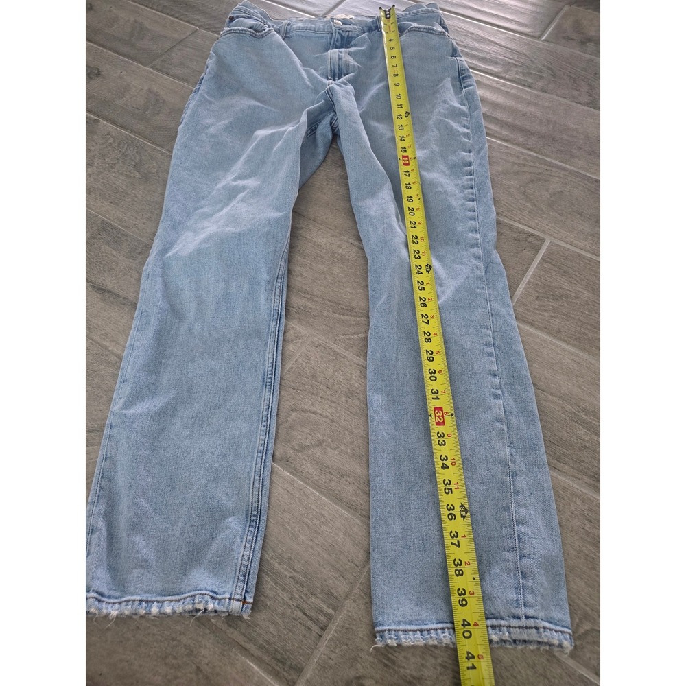 Abercrombie & Fitch Curve Love 90s Slim Straight Ultra High Rise Jeans 33 - Picture 3 of 8